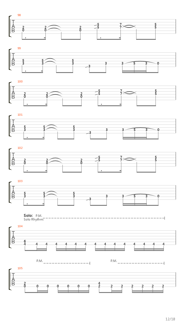 Hallways To Hell吉他谱