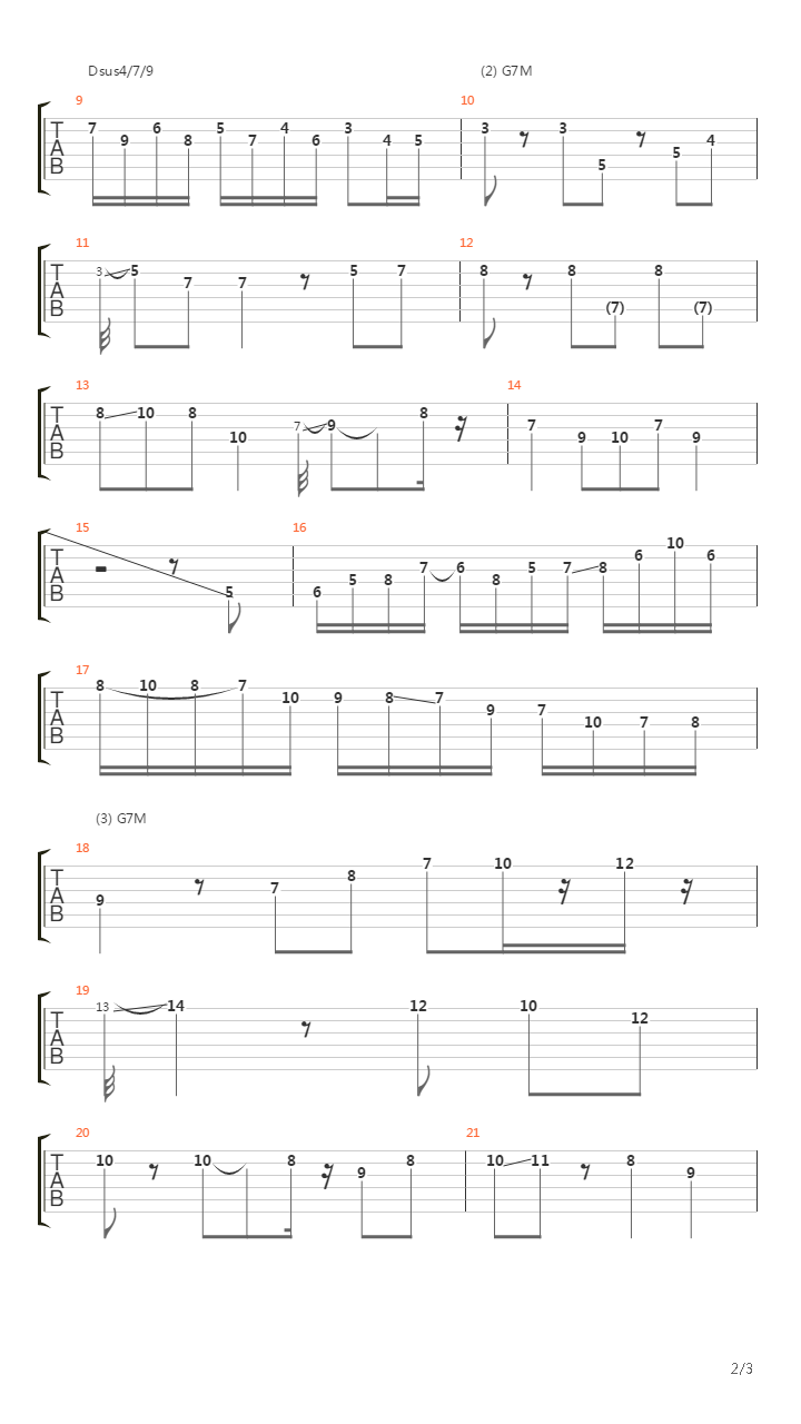 Three Views Of A Secret吉他谱