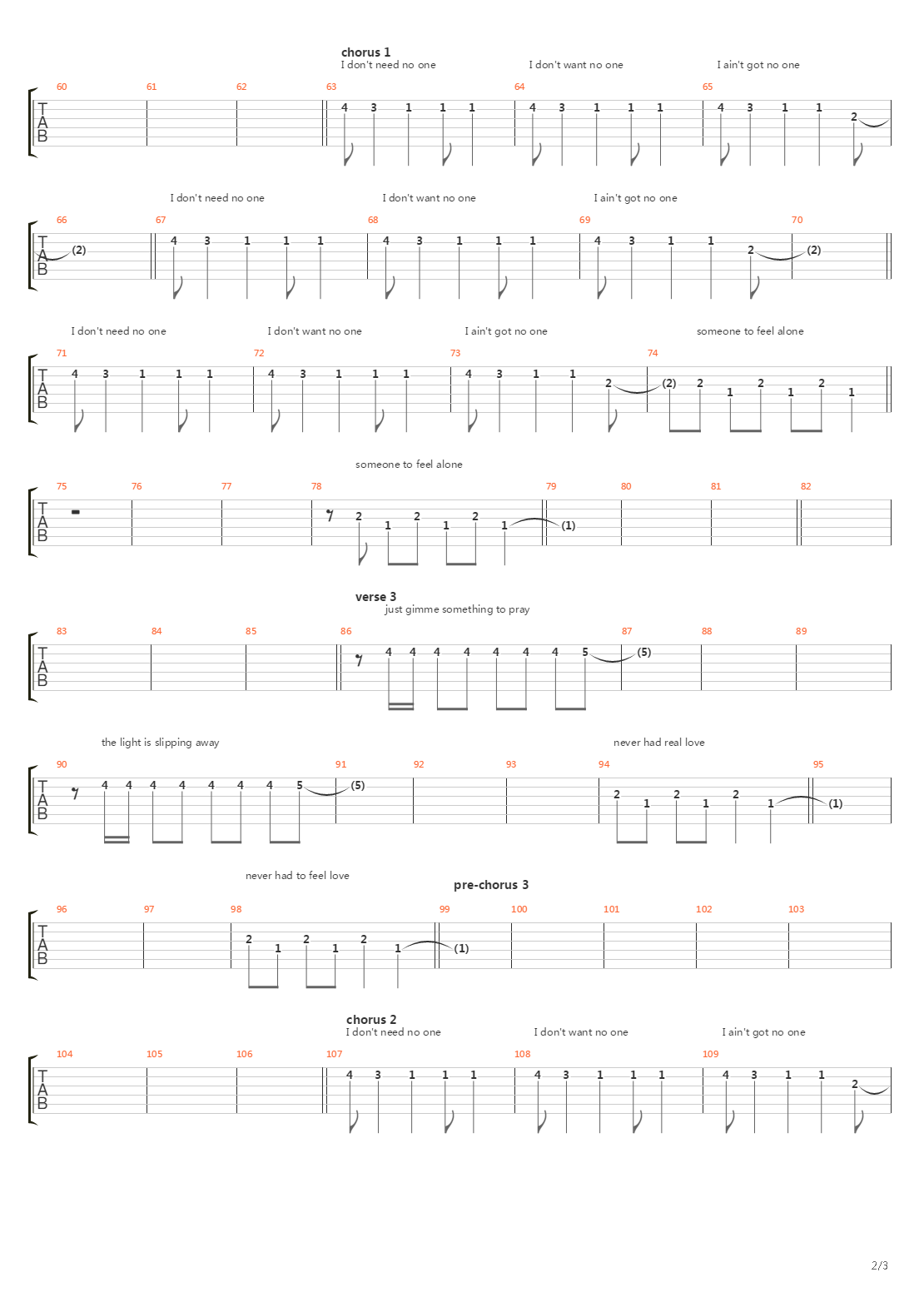 1 51吉他谱