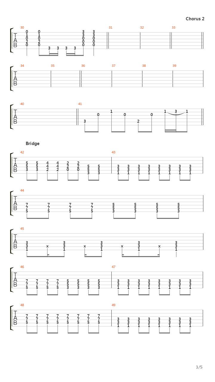 You吉他谱