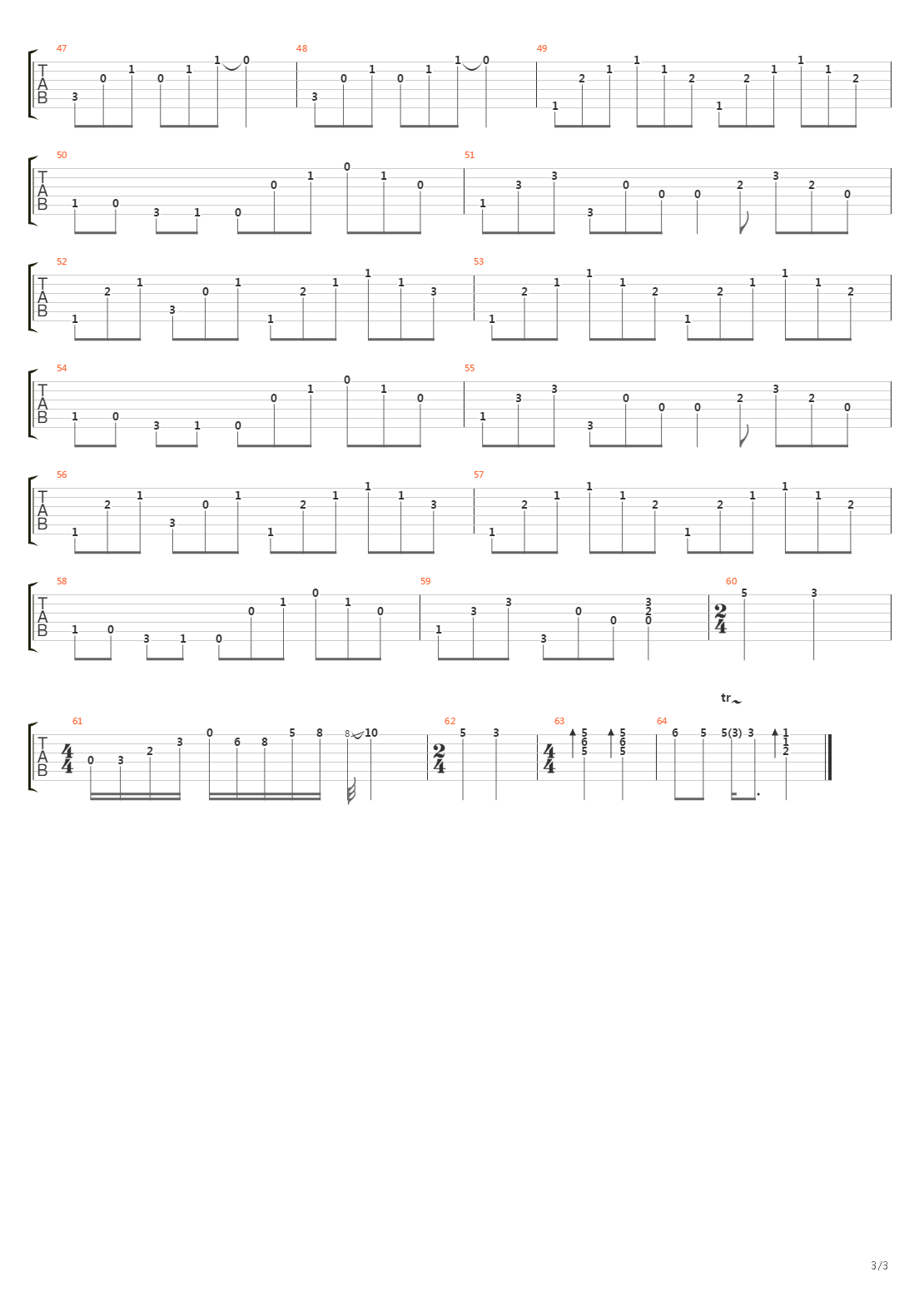 Avalon吉他谱