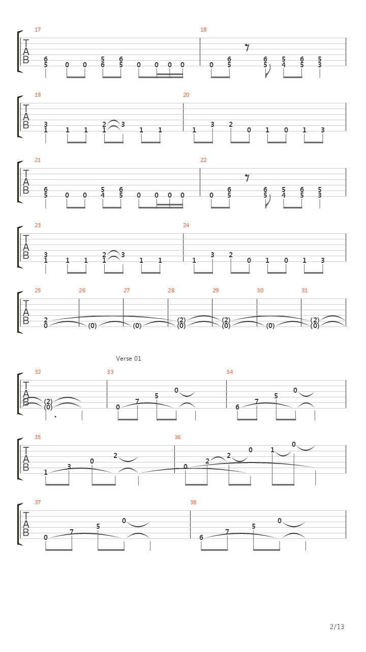 The Path And The Way吉他谱