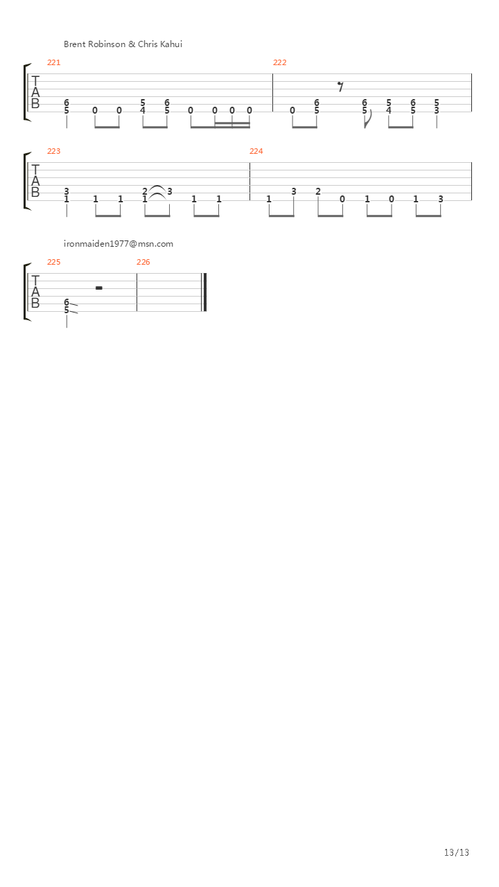 The Path And The Way吉他谱