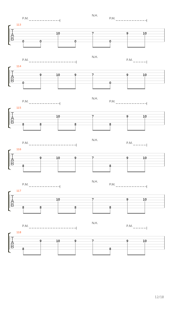 The Fine Line Between Love And Hate吉他谱