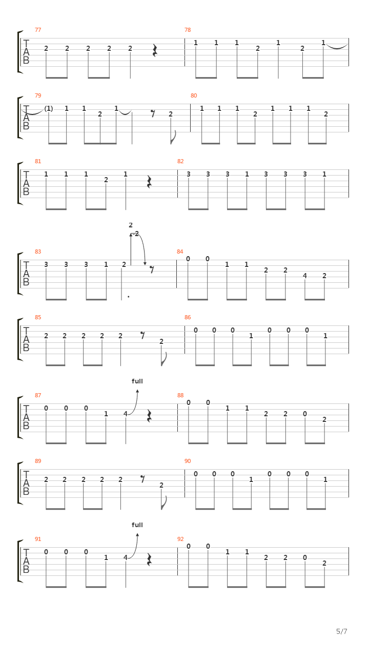 Horizontal Bop吉他谱