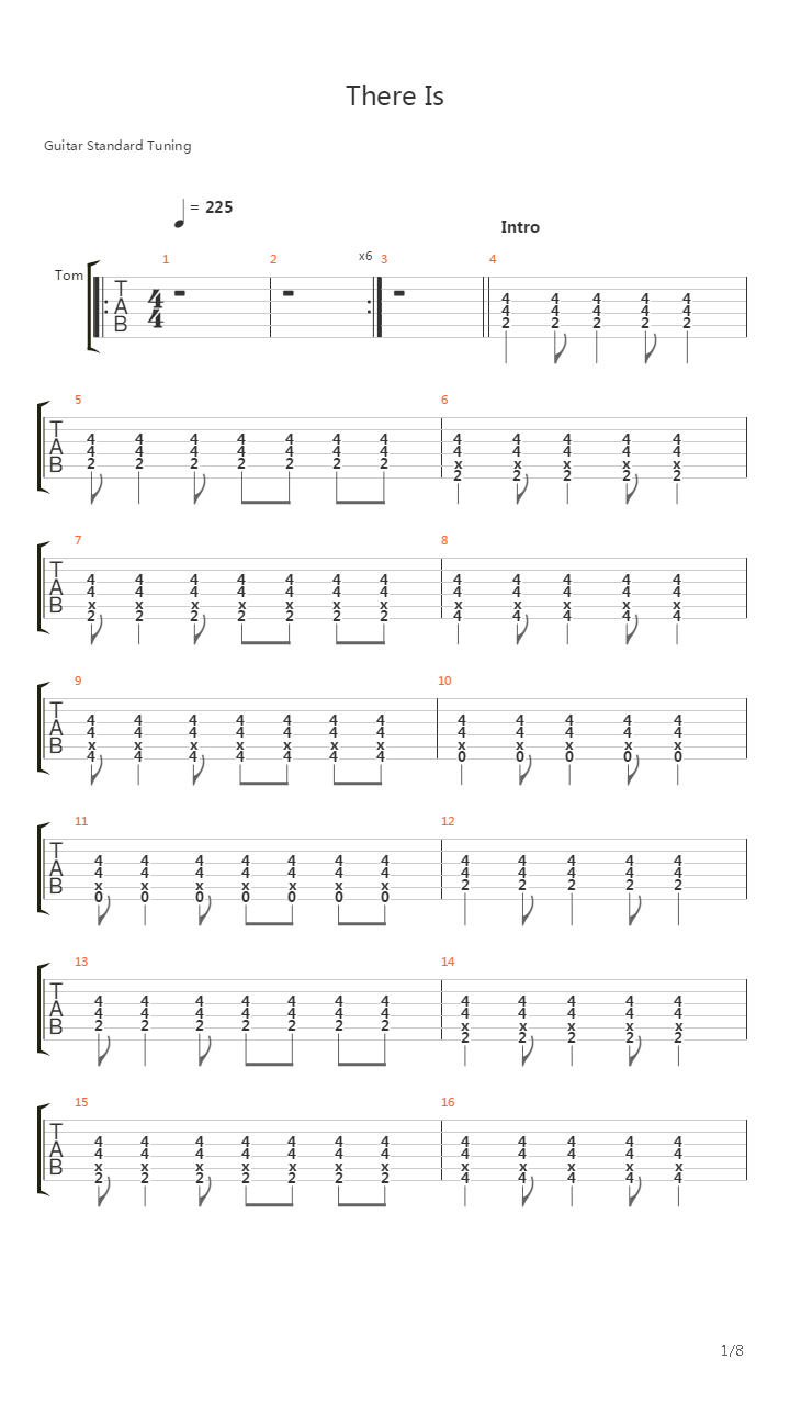 There Is吉他谱