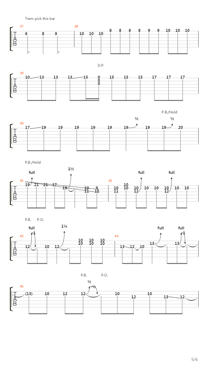 Rock This Town (guitar solo)吉他谱