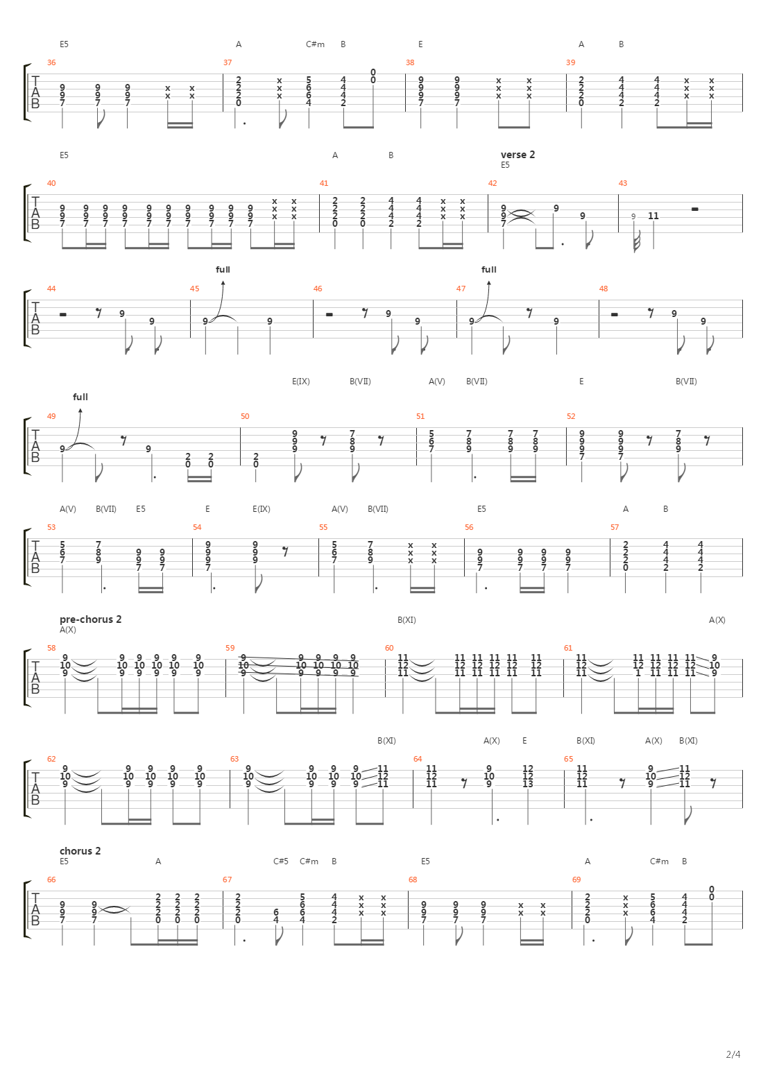 Badlands吉他谱