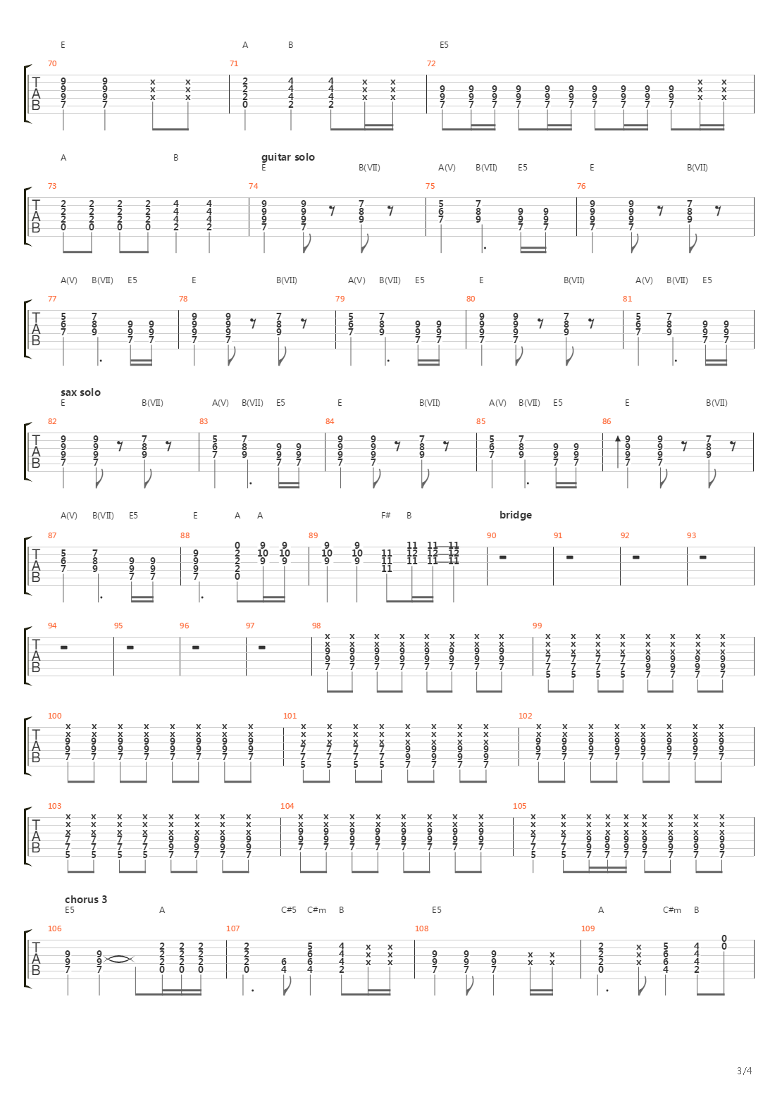 Badlands吉他谱