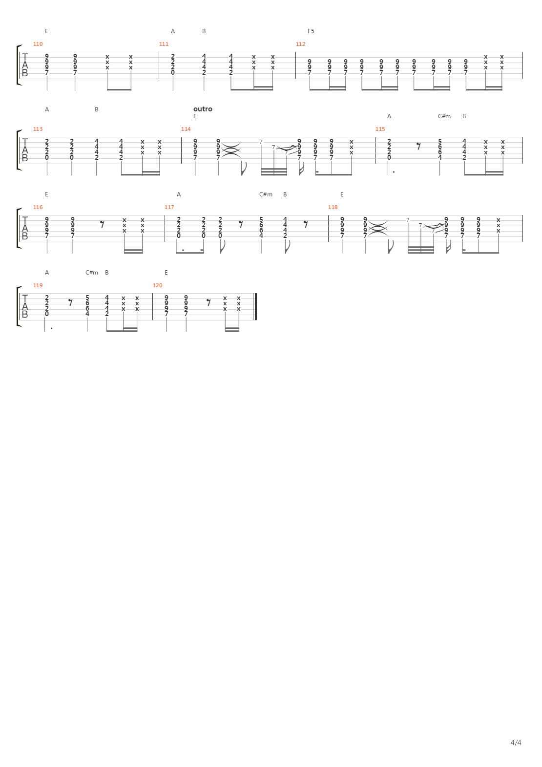 Badlands吉他谱