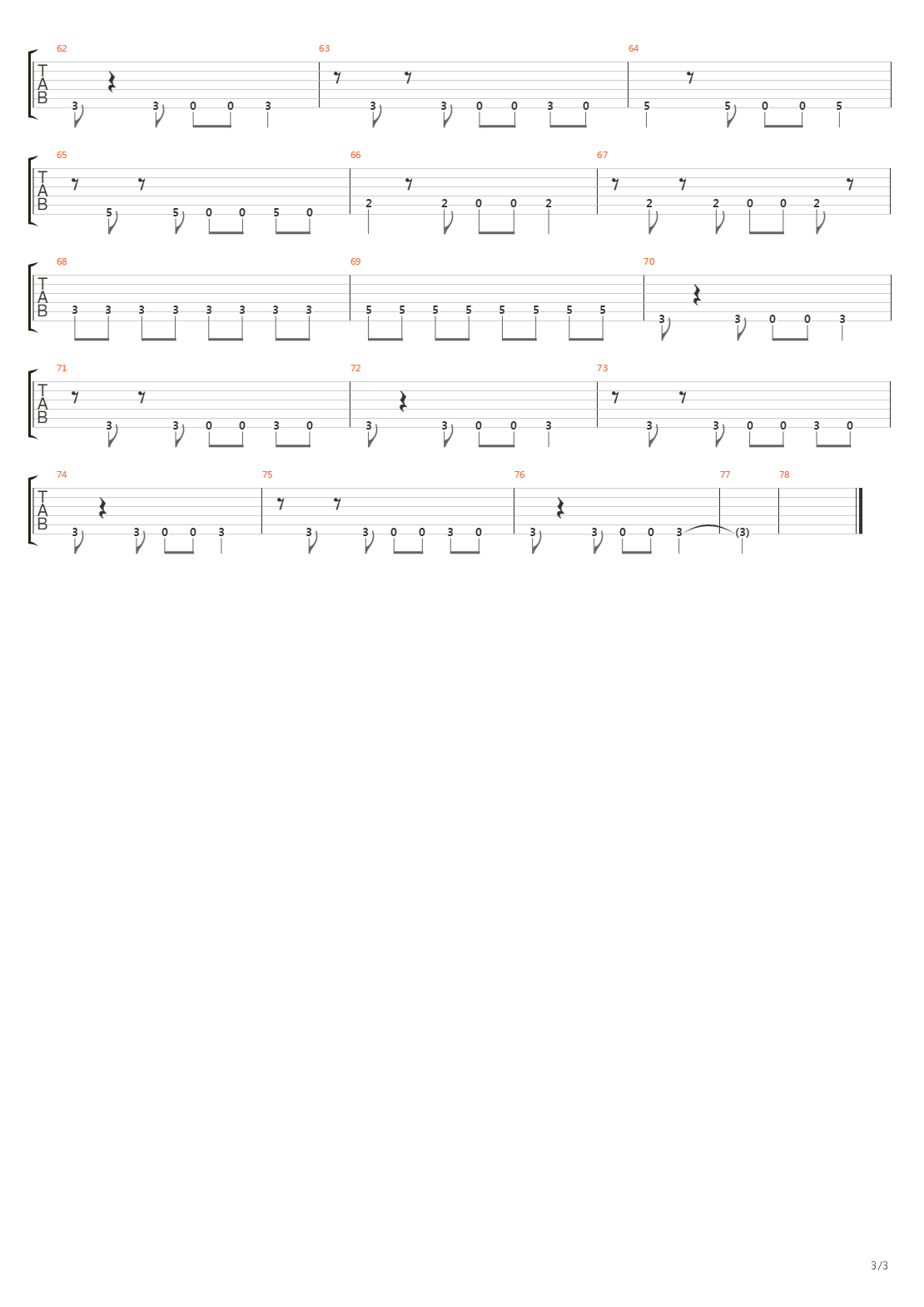 Fire吉他谱