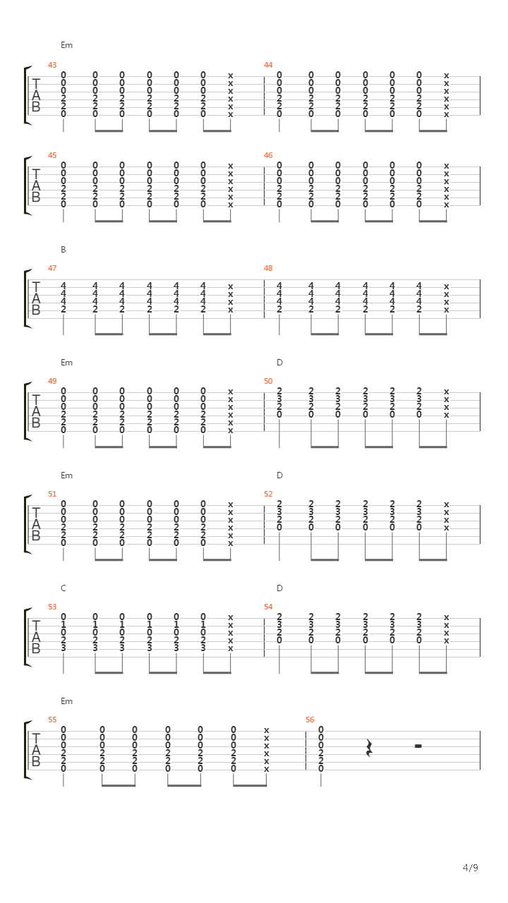 Further On (Up the Road)吉他谱