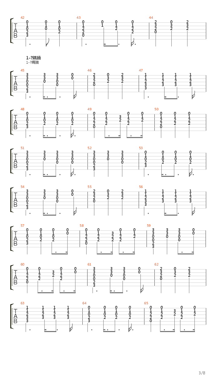 The Wooden Song吉他谱