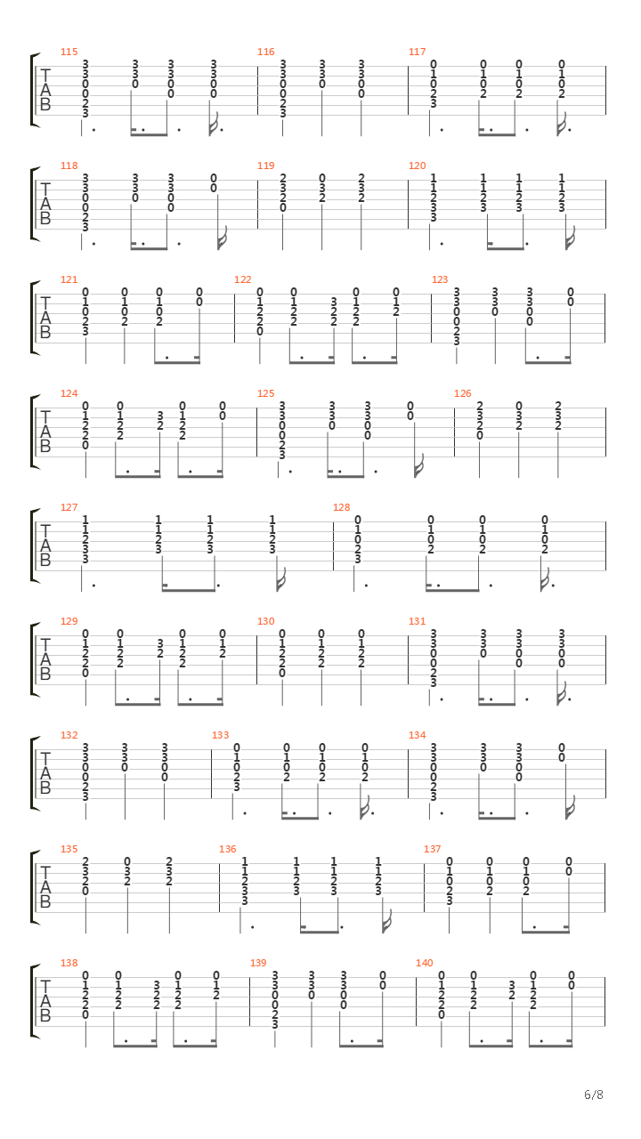 The Wooden Song吉他谱