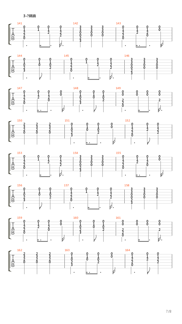 The Wooden Song吉他谱