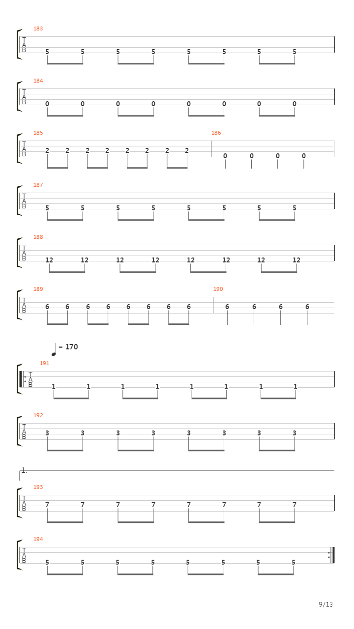 Speed Metal Symphony吉他谱