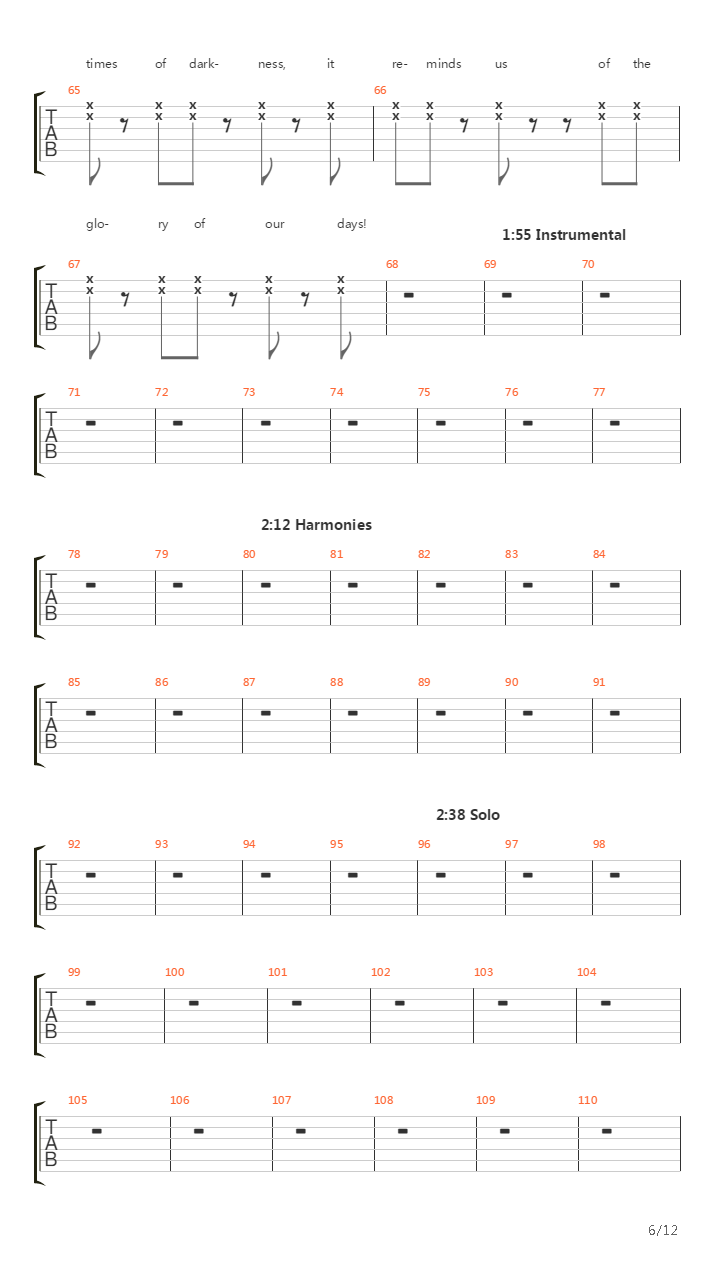 Wreath Of Seven Stars吉他谱