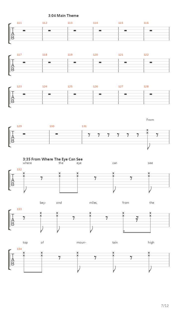 Wreath Of Seven Stars吉他谱