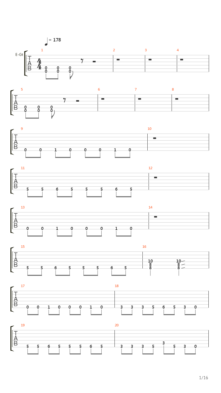 Eon吉他谱