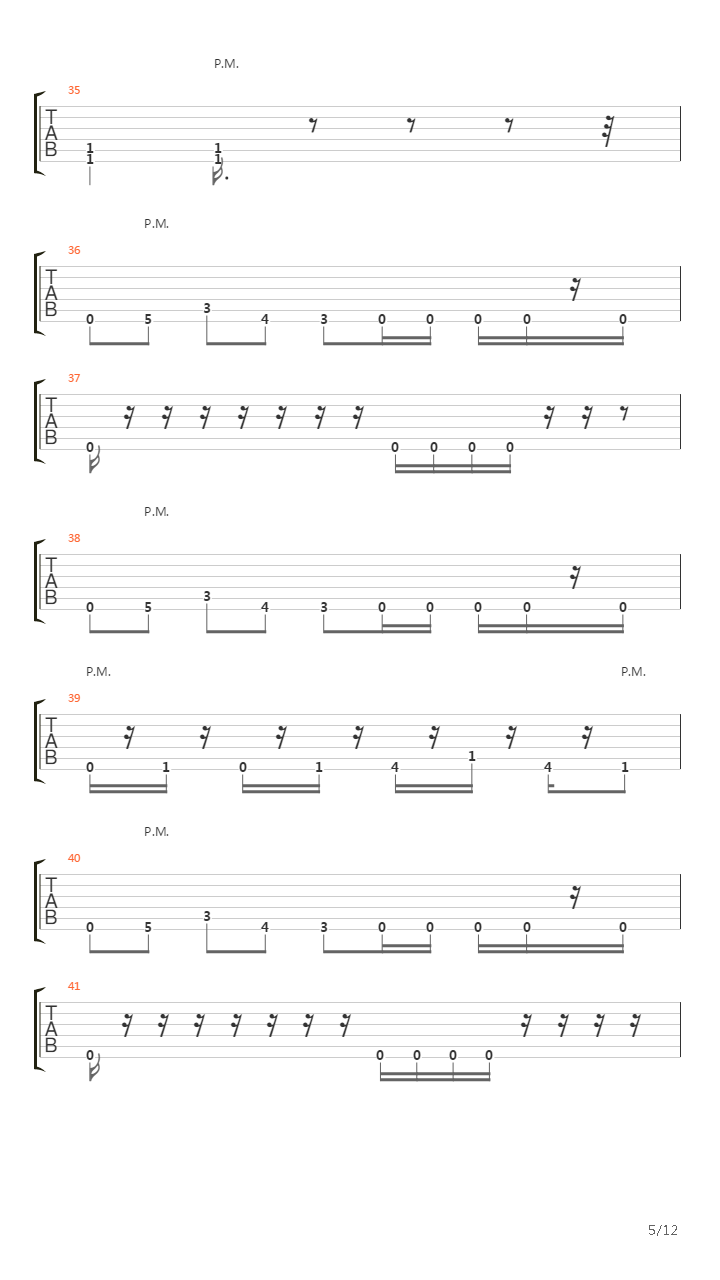8 Sluts吉他谱
