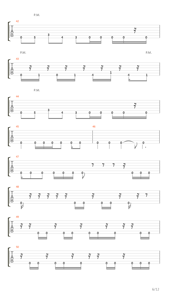 8 Sluts吉他谱
