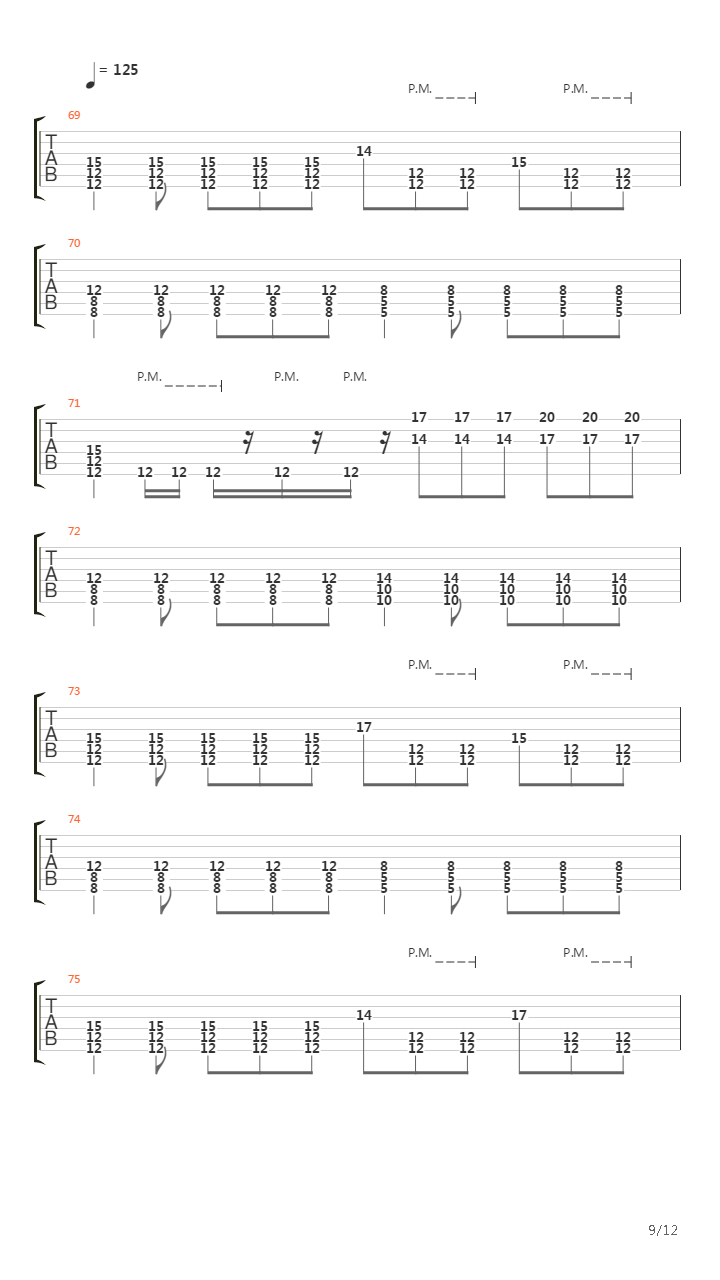 8 Sluts吉他谱
