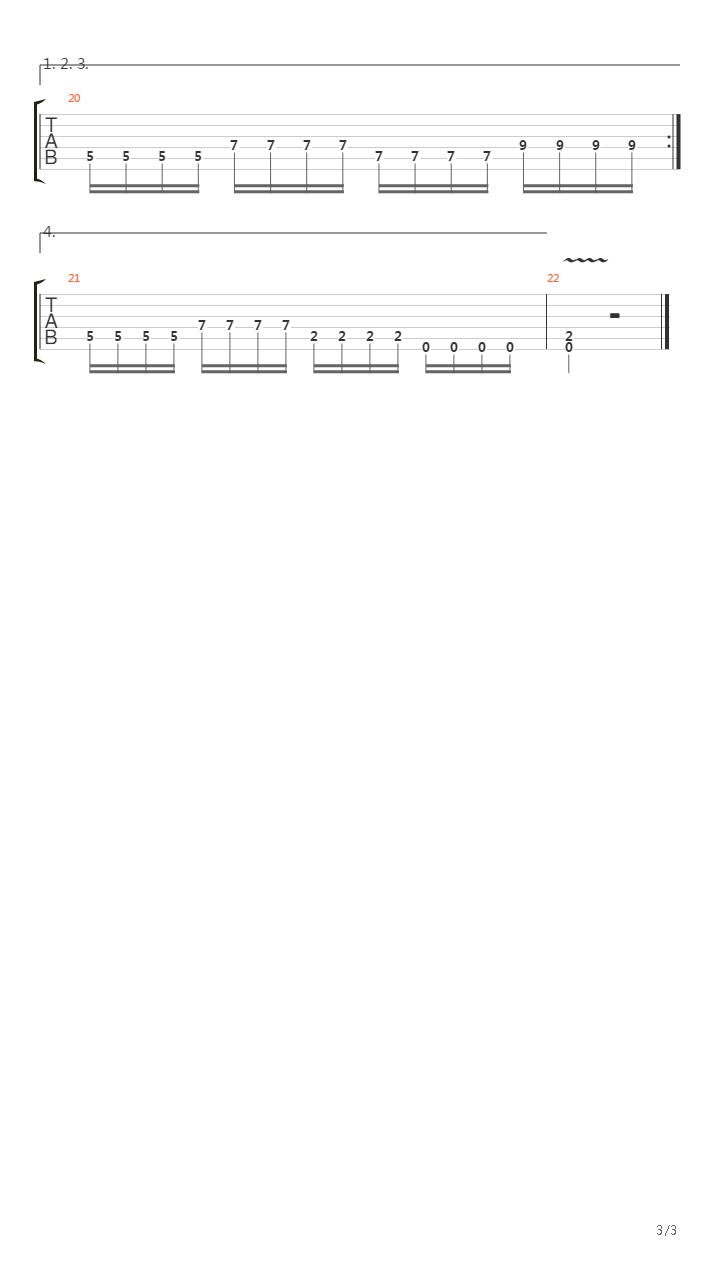Psalm Of Hate吉他谱