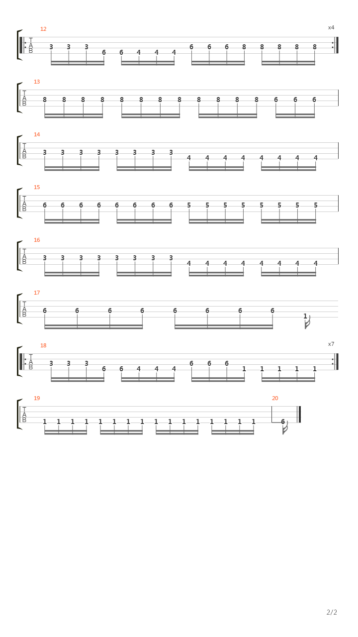 Break The Rules (Bass)吉他谱