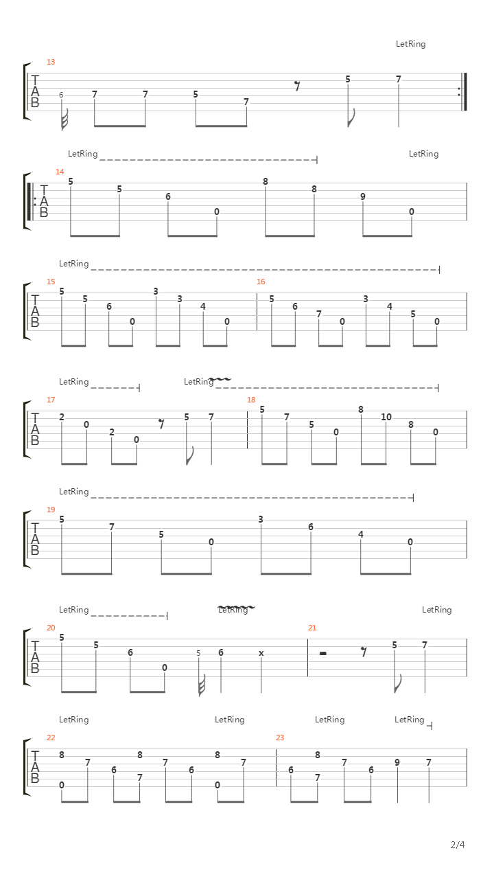 Spanish Guitar Blues吉他谱