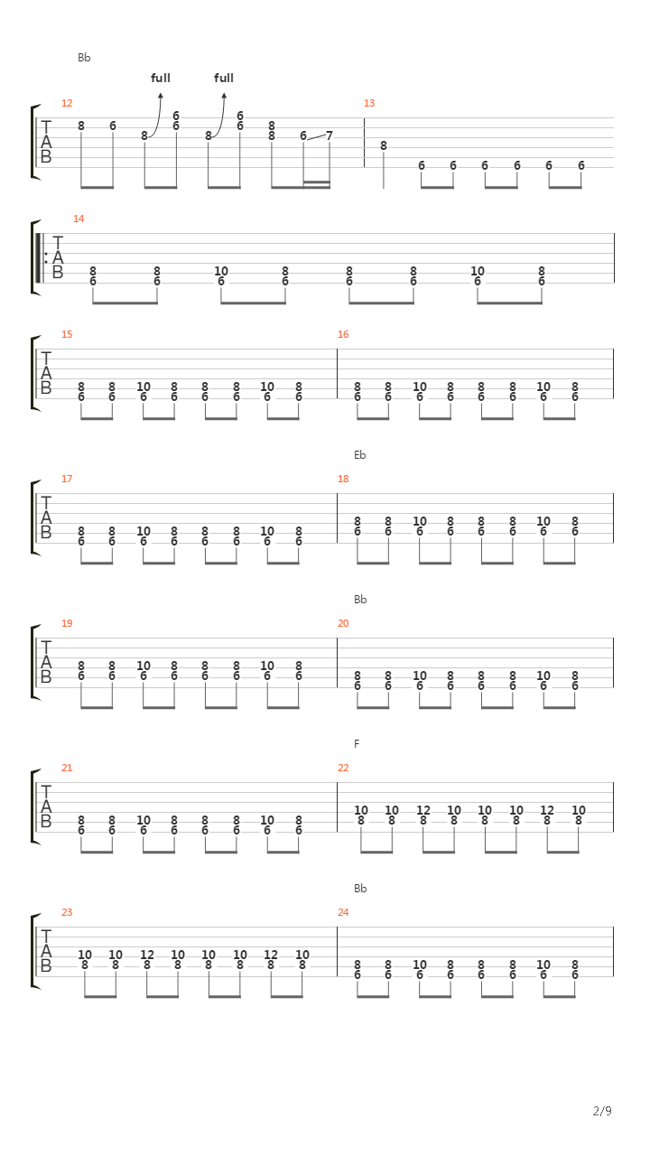 Johny B. Goode (Original Tabs)吉他谱