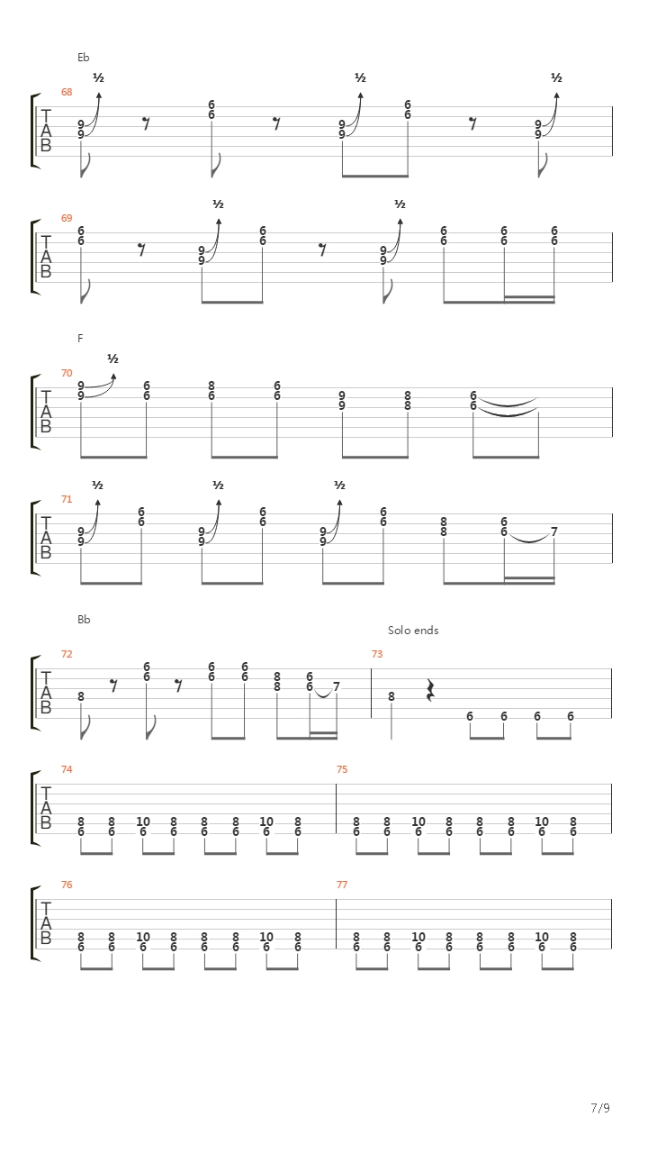 Johny B. Goode (Original Tabs)吉他谱