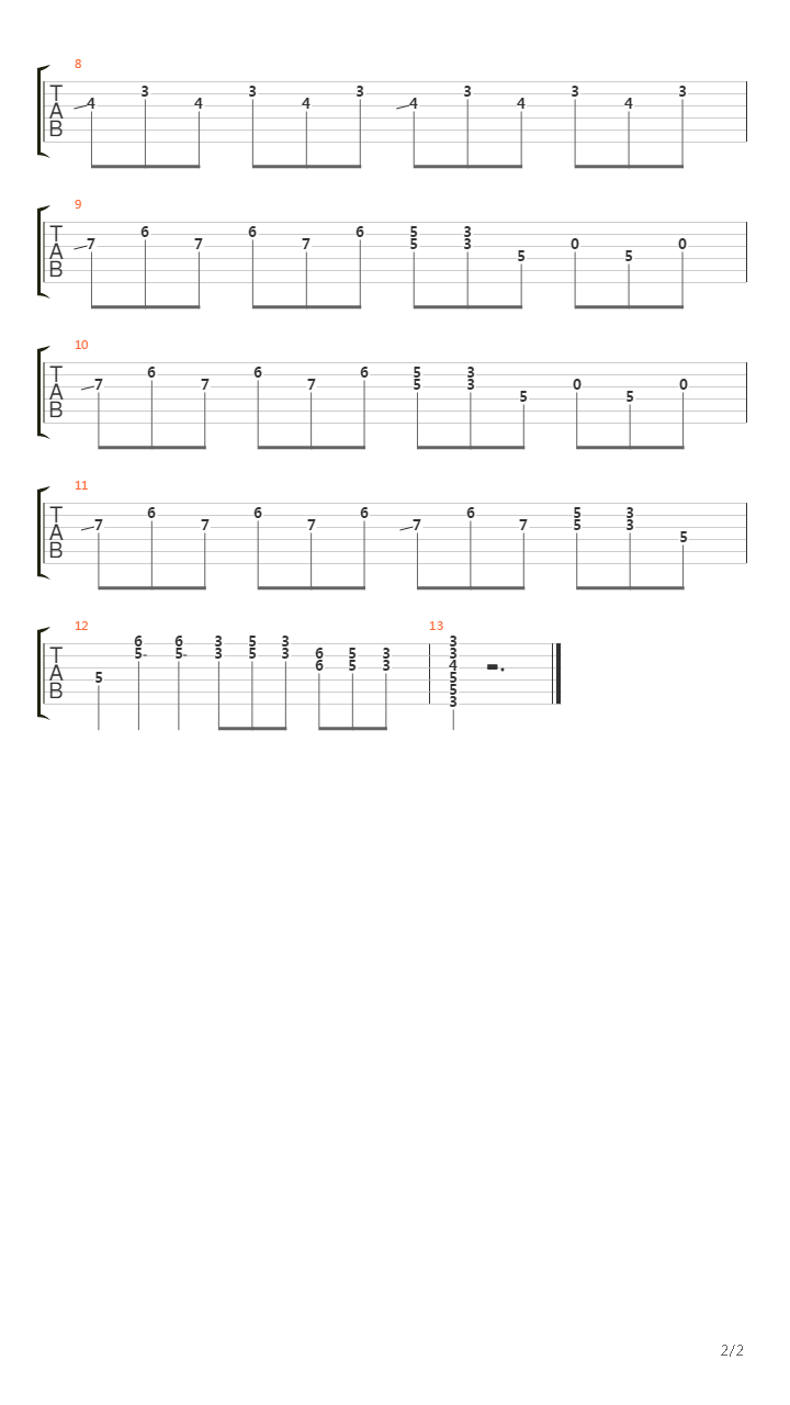 No Paticular Place To Go吉他谱