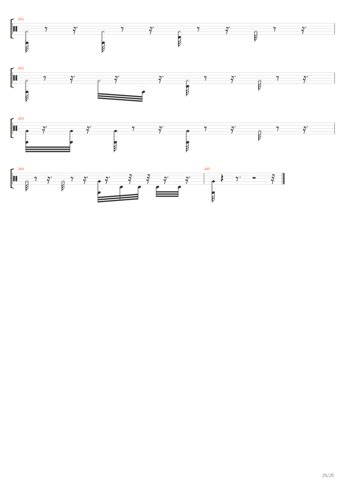 Меч吉他谱