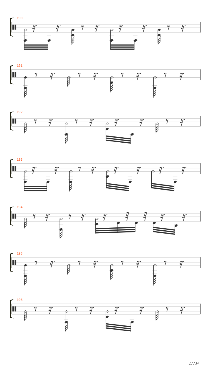 Меч吉他谱