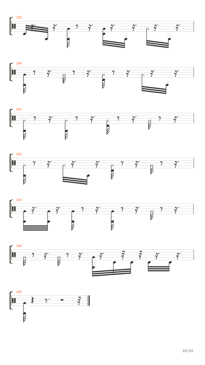Меч吉他谱