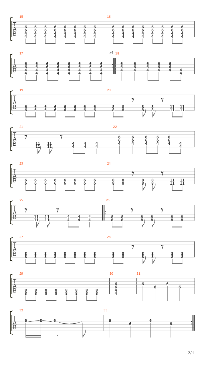 33吉他谱