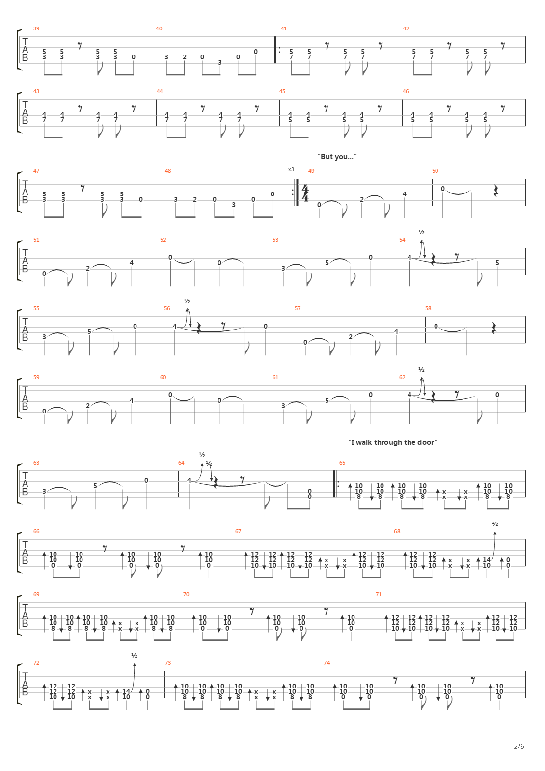 The Crowing吉他谱