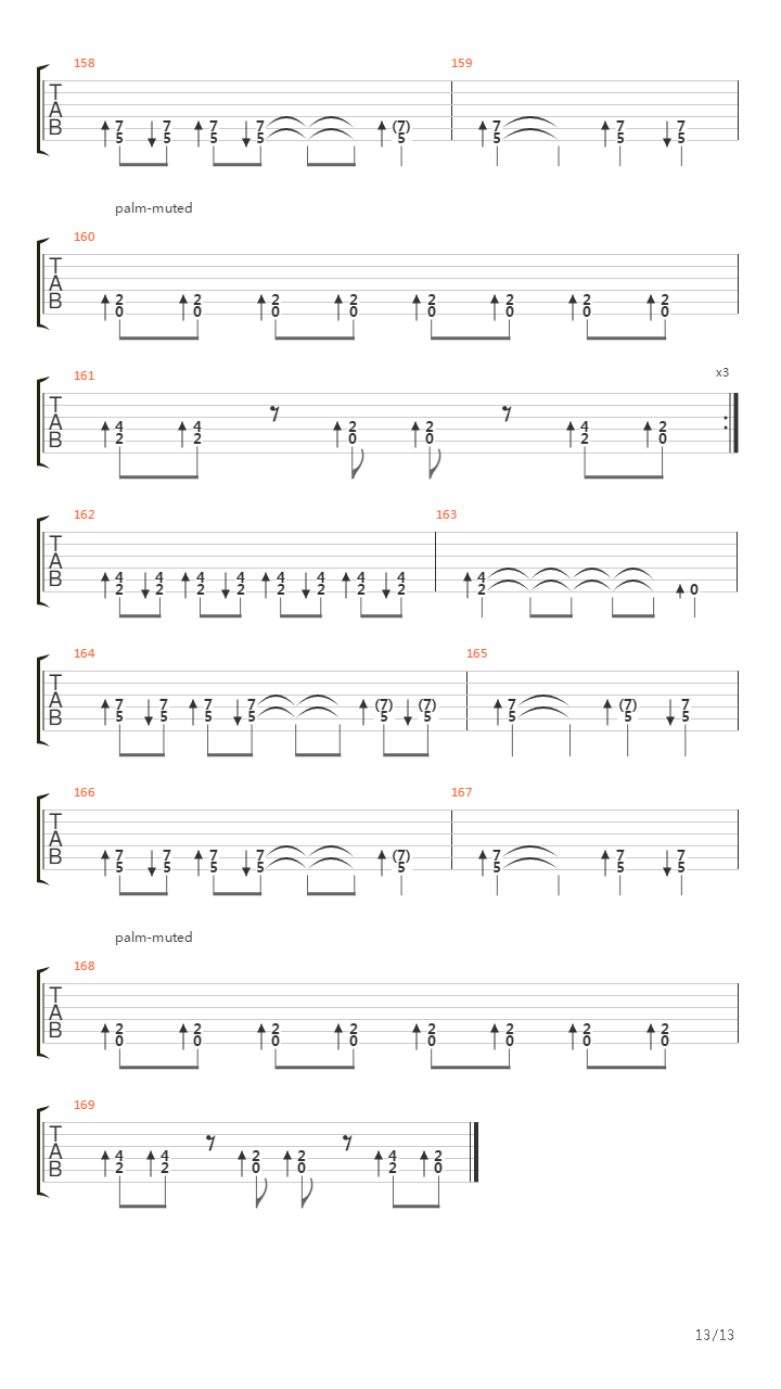 The Crowing吉他谱