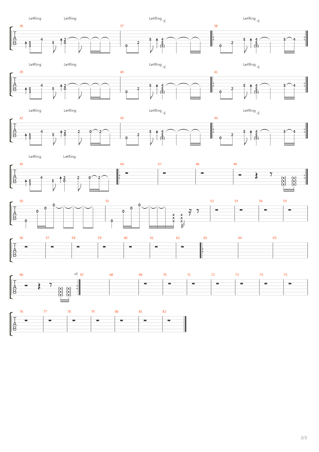 100 Tys Jednakowych Miast吉他谱