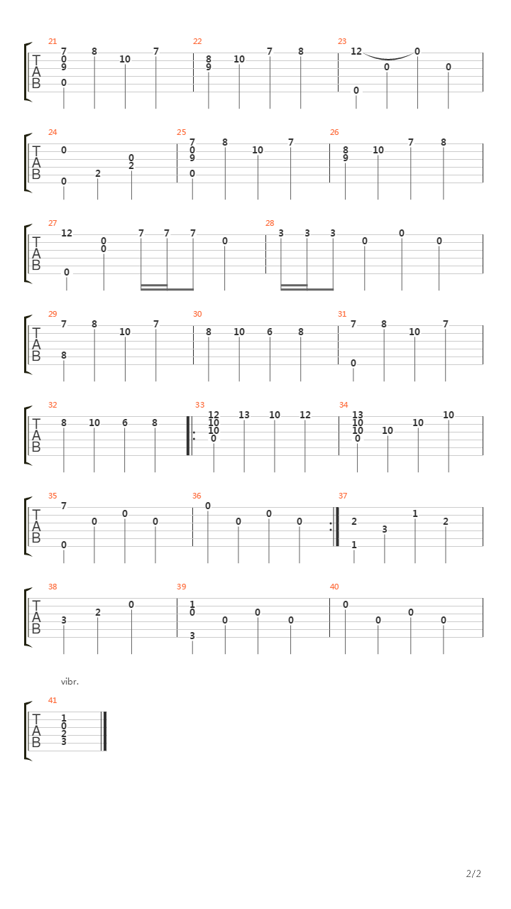 Portuguese Love Theme (guitar solo)吉他谱