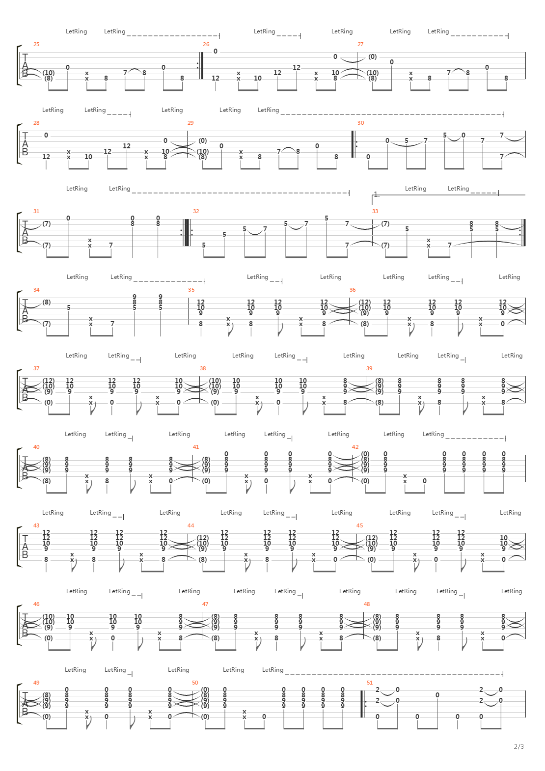 Stages of Obsession吉他谱