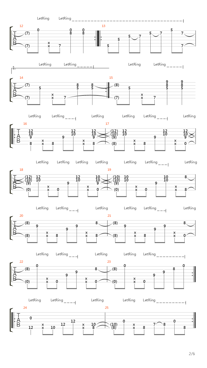 Stages of Obsession吉他谱