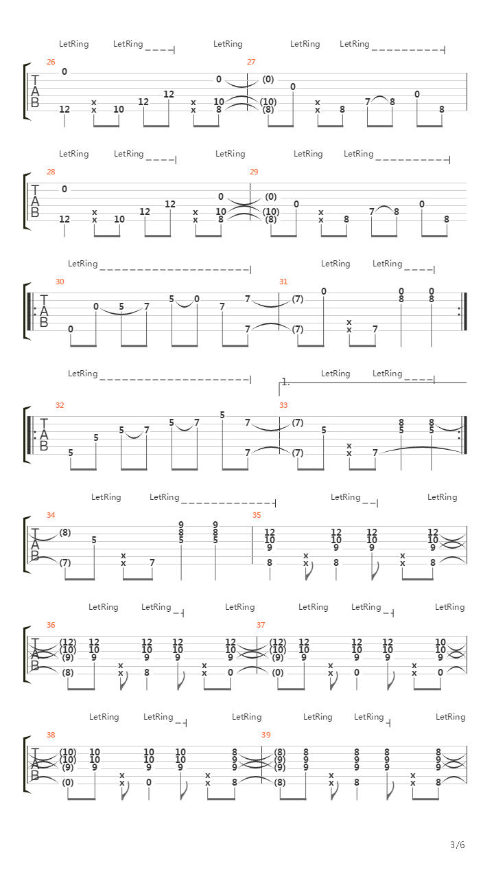 Stages of Obsession吉他谱