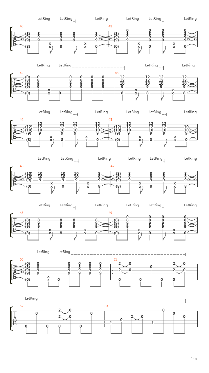 Stages of Obsession吉他谱