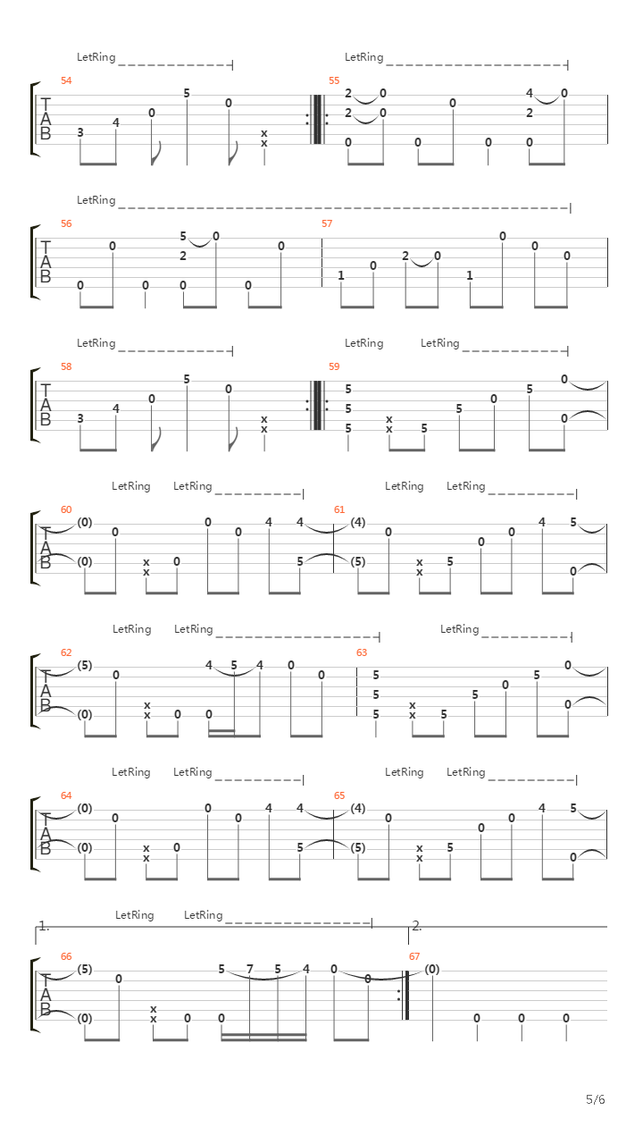 Stages of Obsession吉他谱