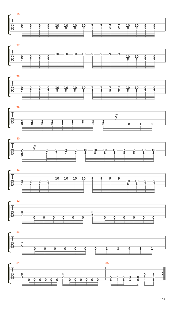 Matrix Of Piety吉他谱