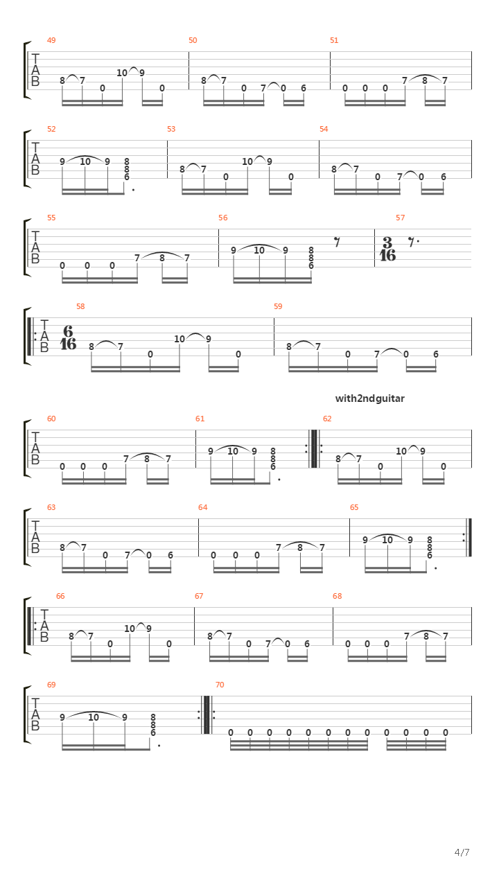 Waterfalls Of Darkness吉他谱
