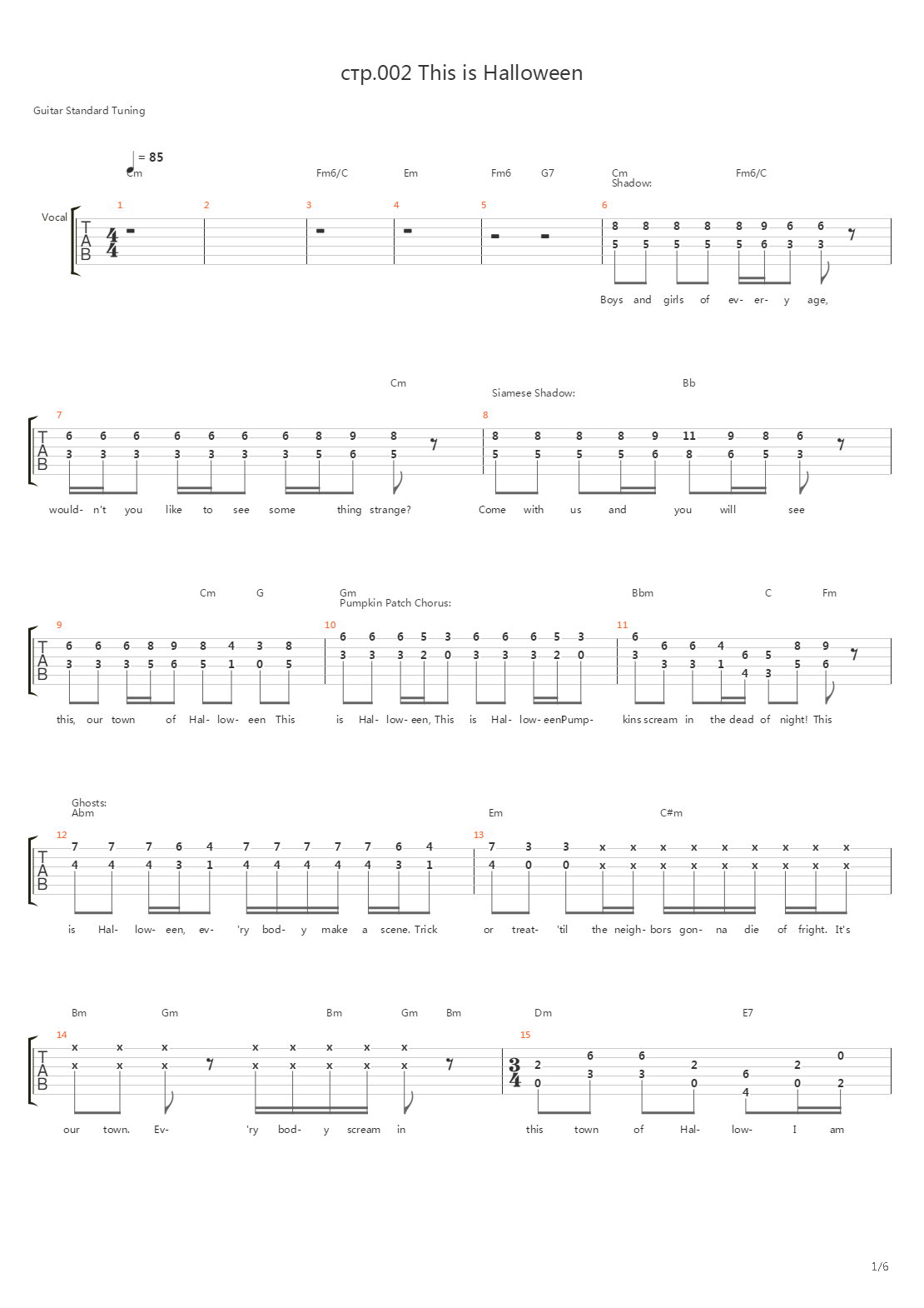 This is Halloween吉他谱