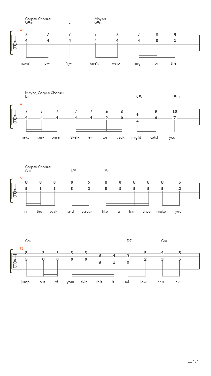 This is Halloween吉他谱
