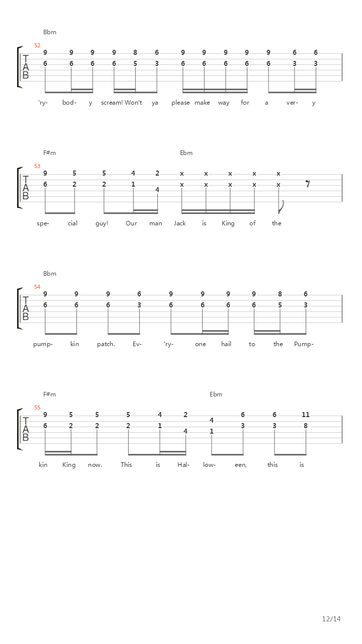 This is Halloween吉他谱